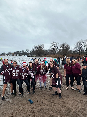 Our crazy, wonderful team!!!  Freezin' for a Reason ~ Special Olympics