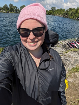 Just before scuba diving in a freezing cold Ontario quarry... I can handle a dip in Lake Erie, no??? :)