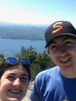 Gabe and I at the summit of Buck Mtn overlooking Lake George