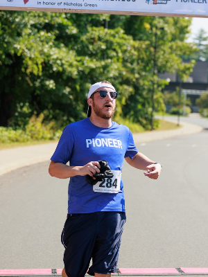 Looking like I just ran a marathon, but it was only a 5K. Imagine how I'll look after the Polar Plunge!