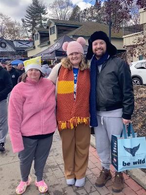 Greta, Eryn, and Matt at the Special Olympics Polar Plunge circa '23!!!