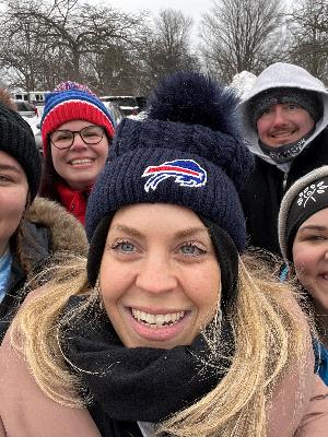 Myself and some teammates at the Polar Plunge tailgate 2024!
